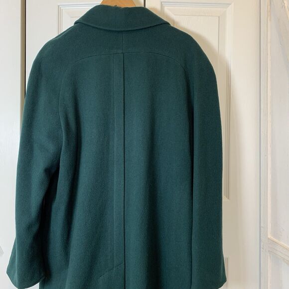 Collectibles Made in USA Overcoat Womens 14 Wool Blend Green  VTG 80s - Picture 8 of 11